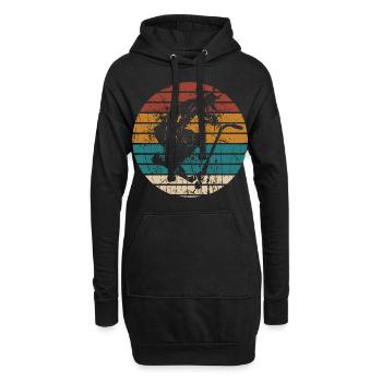 Scooter Stunt Tretroller Vintage Kinder & Teenager - Hoodie-Kleid - Schwarz - Vorne