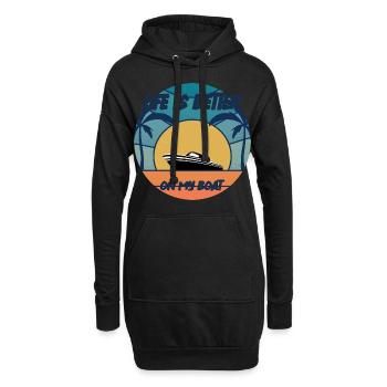 Bateau Capitaine Cadeau Bateau Propriétaire De Bateau Capitaine - Sweat-shirt à capuche long Femme - noir - Devant