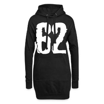 62 number jersey - Hoodie Dress - black - Front