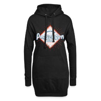 Paderborn Allemagne Ville Skyline Accueil Amour - Sweat-shirt à capuche long Femme - noir - Devant