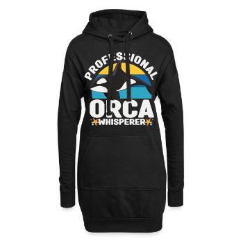 Cetologie - Hoodie-Kleid - Schwarz - Vorne