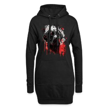 Labrador - Hoodie-Kleid - Schwarz - Vorne