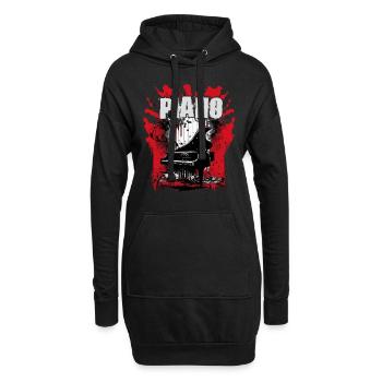 Piano - Hoodie-Kleid - Schwarz - Vorne