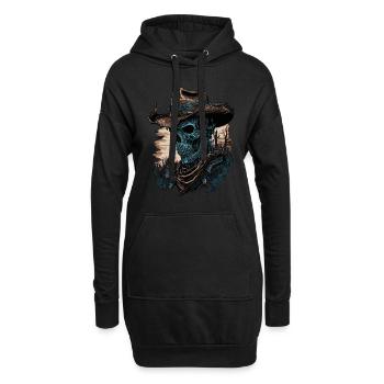 Zombie Cowboy - Hoodie-Kleid - Schwarz - Vorne