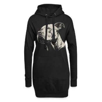 American Staffordshire Terrier - Sweat-shirt à capuche long Femme - noir - Devant