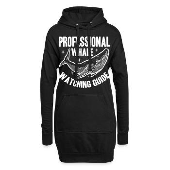 Wale beobachten | Wal Meerestier Meer Geschenke - Hoodie-Kleid - Schwarz - Vorne