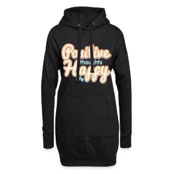 Positif - Sweat-shirt à capuche long Femme - noir - Devant