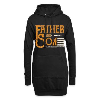 Father and Son - Hoodie-Kleid - Schwarz - Vorne