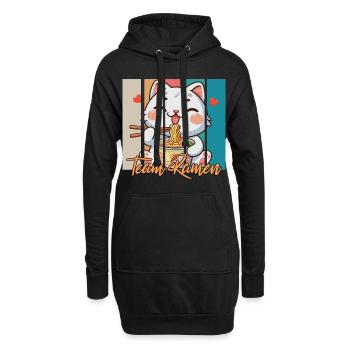 L’équipe Ramen - Sweat-shirt à capuche long Femme - noir - Devant