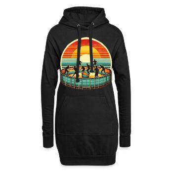 Gaga Ball Dodgeball Gagaball Spieler Gaga Ball - Hoodie-Kleid - Schwarz - Vorne