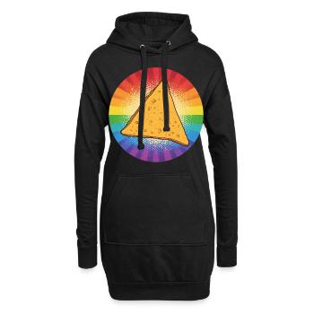 LGBTQ Nacho - Sweat-shirt à capuche long Femme - noir - Devant