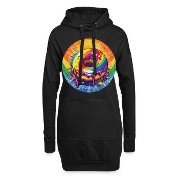 LGBTQ Donut - Hoodie Dress - black - Front