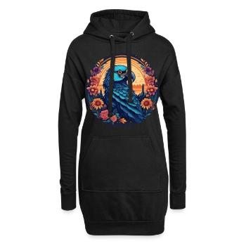5 de Mayo Party Drinko de Mayo Parrot, - Hoodie Dress - black - Front