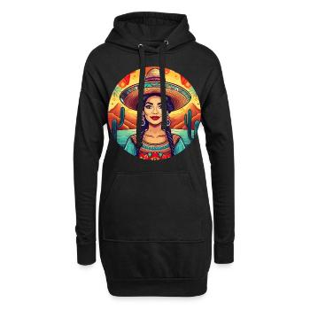 5 de Mayo Party Drinko de Mayo pretty Latina - Hoodie Dress - black - Front