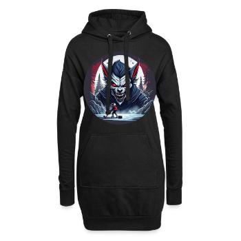 Gruseliges Halloween-partykostüm Werwolf-eishockey - Hoodie-Kleid - Schwarz - Vorne