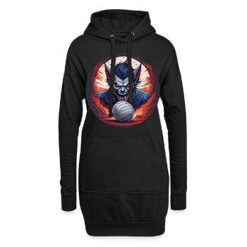 Costume de fête d’Halloween effrayant - Sweat-shirt à capuche long Femme - noir - Devant