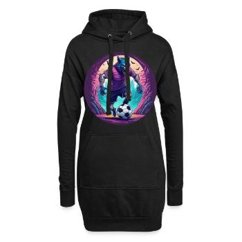 Effrayant Halloween Party Costume Werewolf Football - Sweat-shirt à capuche long Femme - noir - Devant