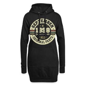 26th birthday 1998 Legendary since September 1998 - Hoodie Dress - black - Front