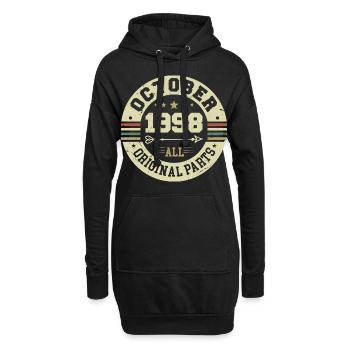 Legendary since October 1998 Birthday October 1998 - Hoodie Dress - black - Front