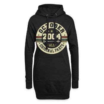 Legendary since October 2004 Birthday October 2004 - Hoodie Dress - black - Front