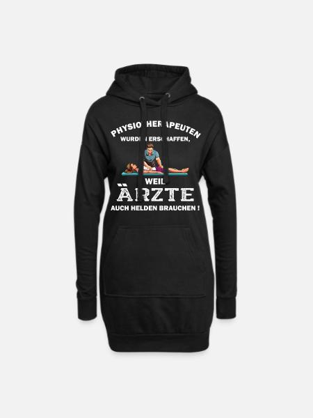 Physiotherapeut Geschenk Physio Physiotherapie - Hoodie-Kleid - Schwarz