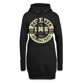 Légendes Anniversaire Décembre 1966 Naissance Cadeau - Sweat-shirt à capuche long Femme - noir - Devant