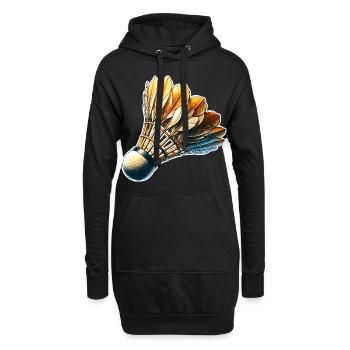 Badminton - Hoodie-Kleid - Schwarz - Vorne