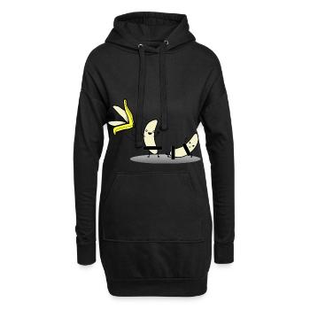 Bananen Strip Dance Striptease - Hoodie-Kleid - Schwarz - Vorne