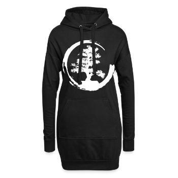 Bonsai - Hoodie-Kleid - Schwarz - Vorne