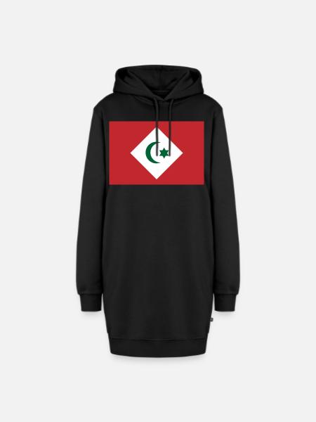 Rif Flag - Hoodie-Kleid - Schwarz