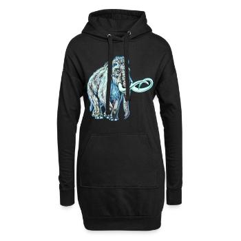 Mammouth - Sweat-shirt à capuche long Femme - noir - Devant