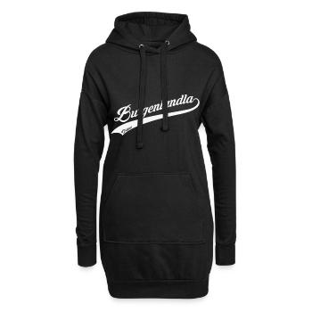 Burgenlandla Original – Stolz auf die Heimat - Hoodie-Kleid - Schwarz - Vorne