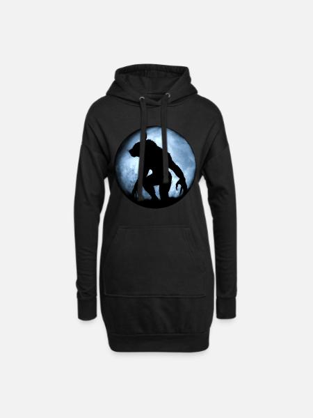 Werwolf - Hoodie-Kleid - Schwarz