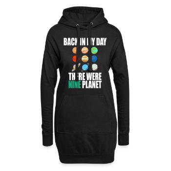 Nouveau design cool Retour dans ma journée, nous - Sweat-shirt à capuche long Femme - noir - Devant