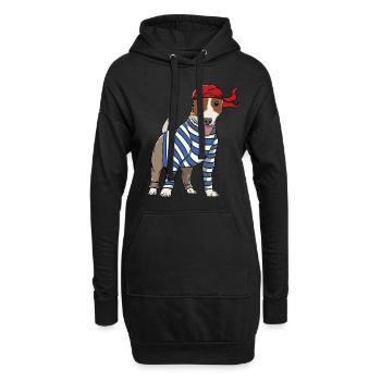 Zertifizierter Hundeliebhaber? Ist hier ein - Hoodie-Kleid - Schwarz - Vorne