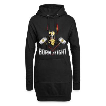 Wikinger Odin Walhalla Krieger Thor Geschenkidee - Hoodie-Kleid - Schwarz - Vorne