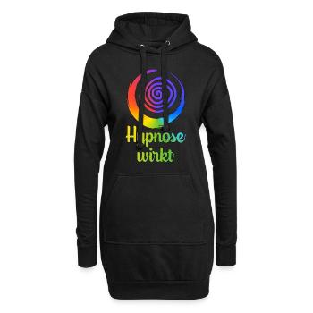 Hypnose Hypnotisch Hypnotisieren Team Geschenkidee - Hoodie-Kleid - Schwarz - Vorne