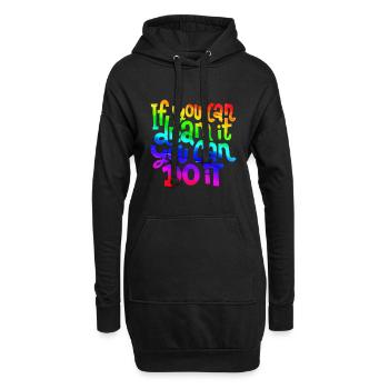 SI TU PEUX LE RÊVER, TU PEUX LE FAIRE - Sweat-shirt à capuche long Femme - noir - Devant