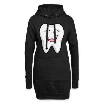Dentiste dents Dentiste Dentiste Dentistes idée cadeau médecin - Sweat-shirt à capuche long Femme - noir - Devant
