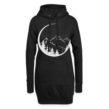 Cadeau d’anniversaire pour les montagnes et les randonneurs - Sweat-shirt à capuche long Femme - noir - Devant