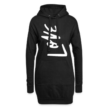 Love - Hoodie Dress - black - Front