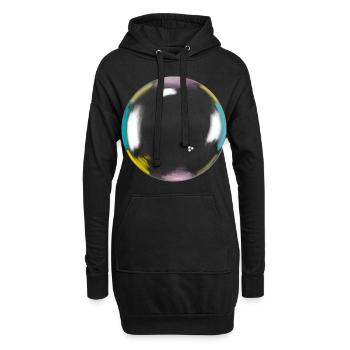 Soap bubble, Bulle de savon, Vintage, Art, Color - Sweat-shirt à capuche long Femme - noir - Devant