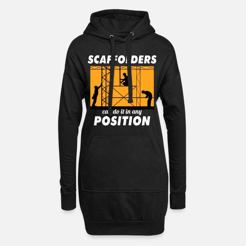 Scaffolder Scaffold Builder Scaffolding Platform - Hoodie Dress - black