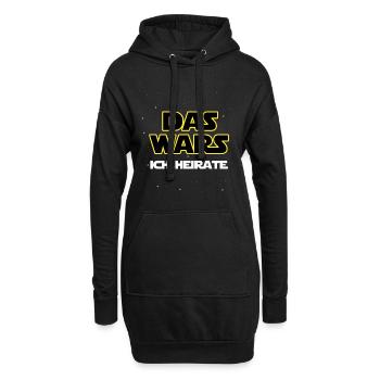Das wars - Ich Heirate! - Hoodie-Kleid - Schwarz - Vorne