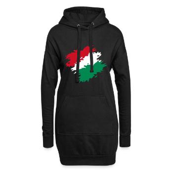 Hongrie - Sweat-shirt à capuche long Femme - noir - Devant