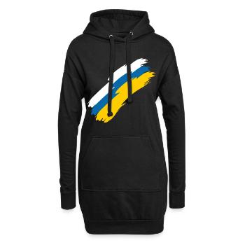Drapeau des îles Canaries - Sweat-shirt à capuche long Femme - noir - Devant