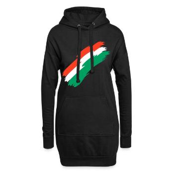 Couleurs du drapeau d’Oman - Sweat-shirt à capuche long Femme - noir - Devant