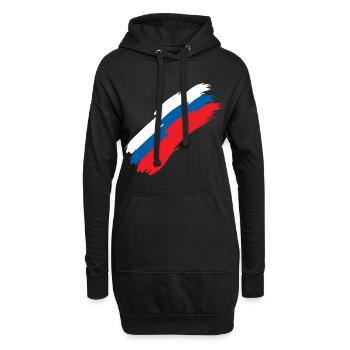Slowenien - Hoodie-Kleid - Schwarz - Vorne