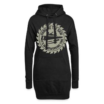 Artisanat de menuiserie | Cadeaux de menuiserie charpentier - Sweat-shirt à capuche long Femme - noir - Devant