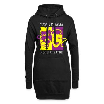 Rideau de répétition d’acteur - Sweat-shirt à capuche long Femme - noir - Devant